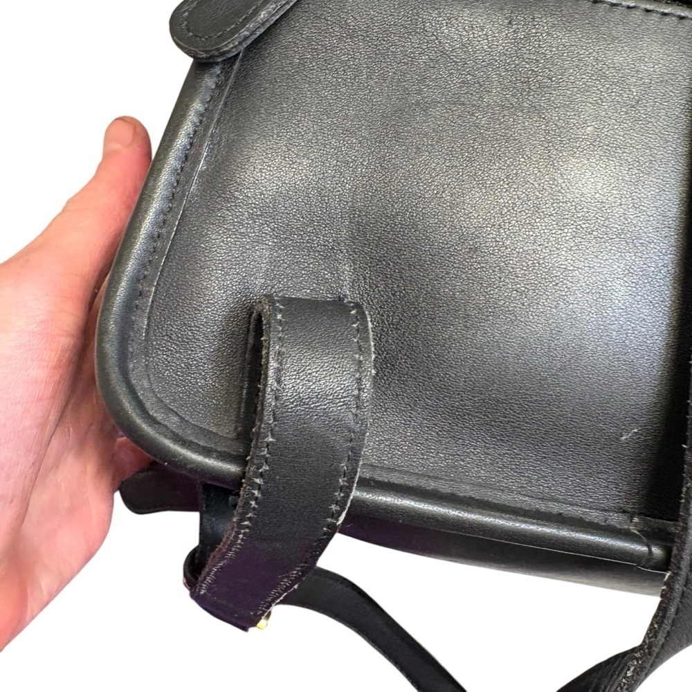 Coach black leather vintage large daypack backpack 9791 - Picture 3 of 9